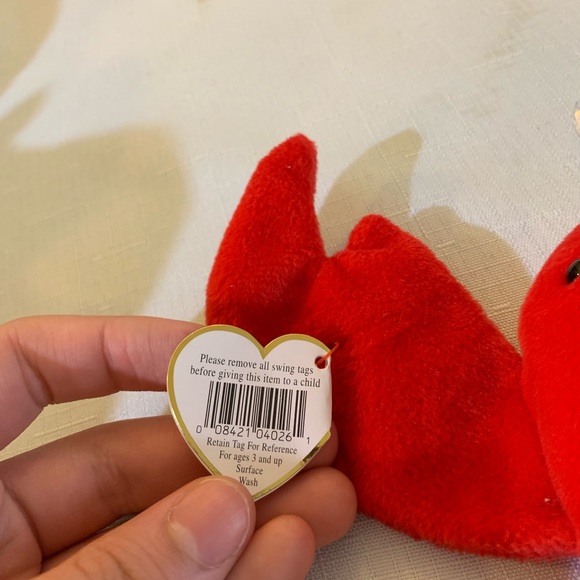 RARE! PINCHERS THE LOBSTER BEANIE BABIES - Picture 5 of 8